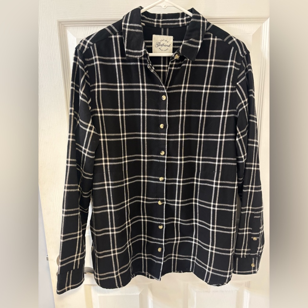 JACHS Girlfriend‎ Monochrome Plaid Shirt